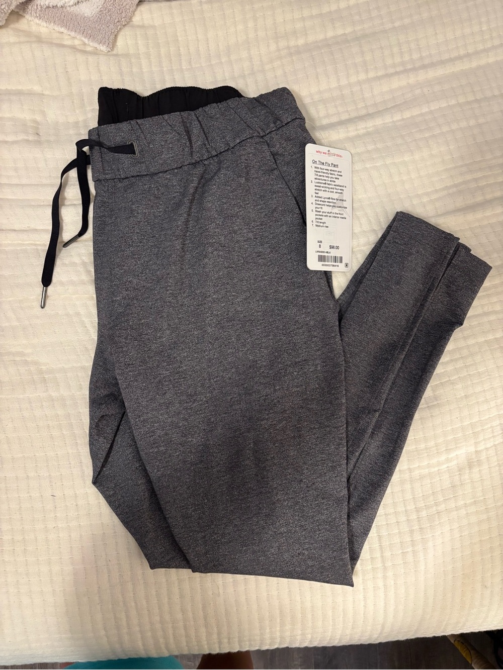 lululemon Charcoal Gray Drawstring Joggers